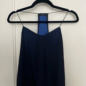 Tibi camisole - two toned blue silk texture